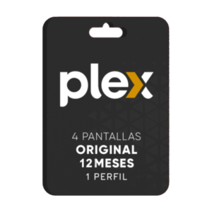 Plex Original 4 Pantalla – 12 Meses